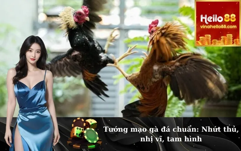 Tướng mạo gà đá chuẩn: Nhứt thủ, nhị vĩ, tam hình